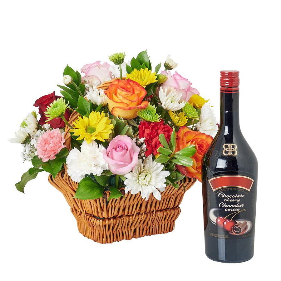 Spirits & Bountiful Mixed Rose Gift Set - Heart & Thorn - Canada flower delivery