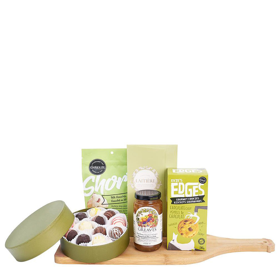The Chocolate Celebration Gourmet Gift Basket - Heart & Thorn - Canada gift basket delivery