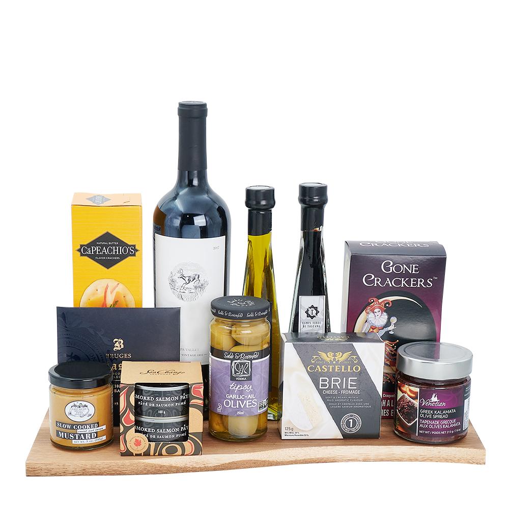 The Tuscany Wine Gift Basket - Heart &amp; Thorn - Canada gift basket delivery