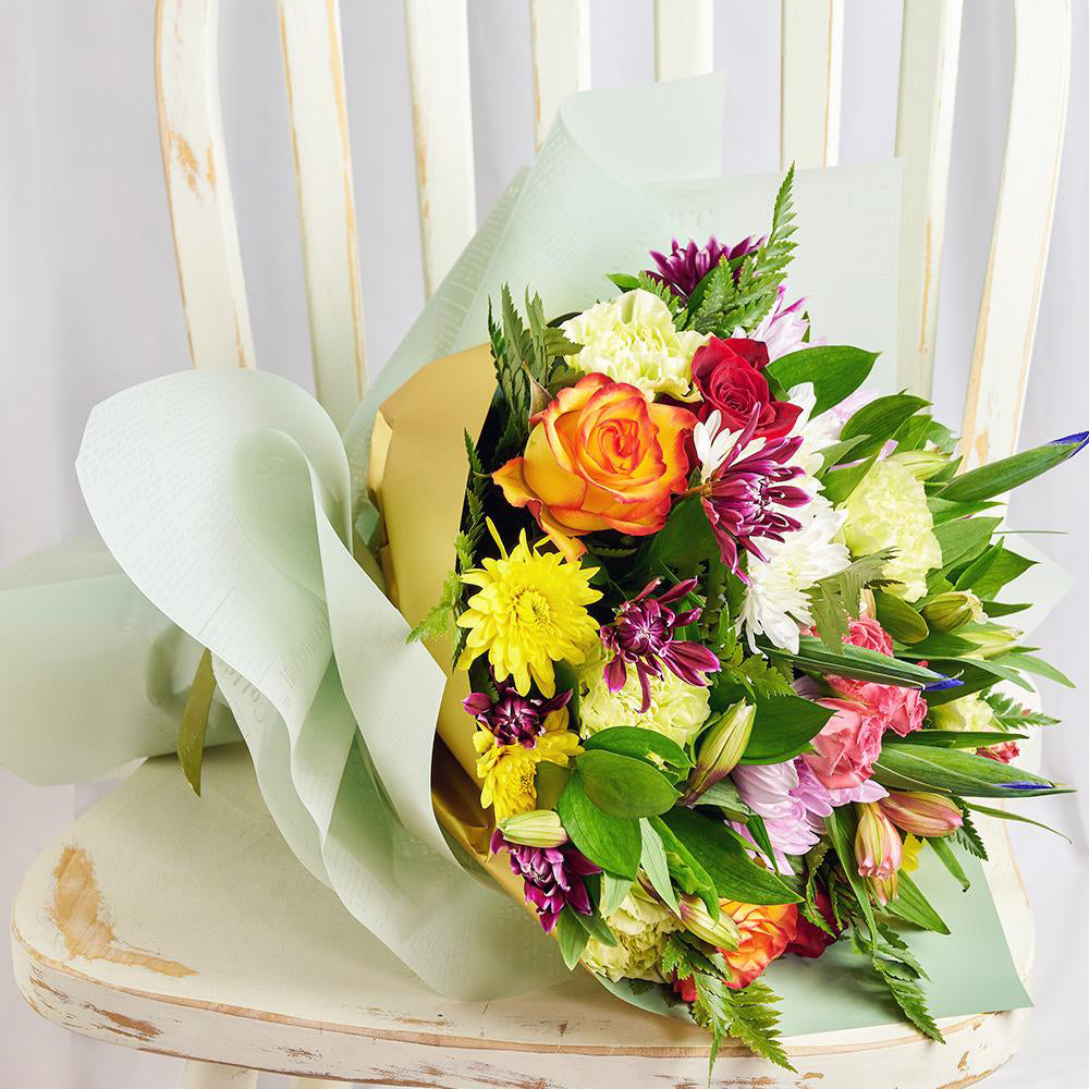 Tropical Shine Mixed Bouquet - Heart &amp; Thorn - Canada flower delivery