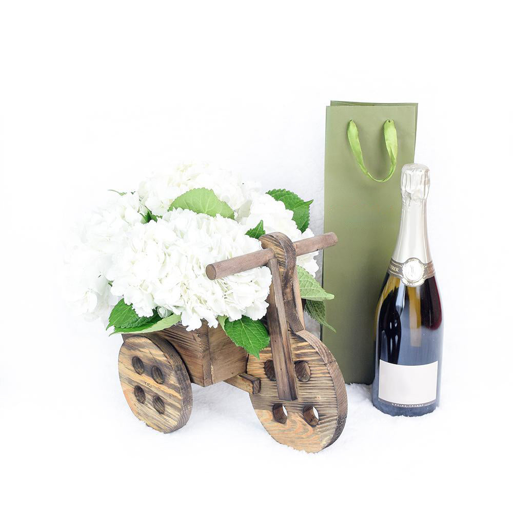 Tuscan Countryside Flowers &amp; Champagne Gift - Heart &amp; Thorn - Canada flower delivery