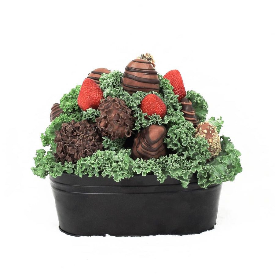 Valentine's Day Chocolate Dipped Strawberries Tin - Heart & Thorn - Canada chocolate delivery