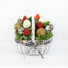 Valentine's Day Chocolate Dipped Strawberries White Basket - Heart & Thorn - Canada chocolate delivery