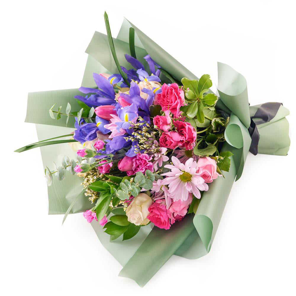 Violet Fantasy Mixed Iris Bouquet - Heart &amp; Thorn - Canada flower delivery