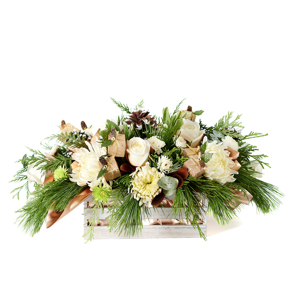 Mixed flower arrangement, Mixed Floral Arrangement, Mix Floral Arrangement, Flower Arrangement, Floral Gift, Floral Arrangement, holiday, christmas, Set 24007-2021, holiday flower delivery, delivery holiday flower, christmas floral canada, canada christmas floral, Canada